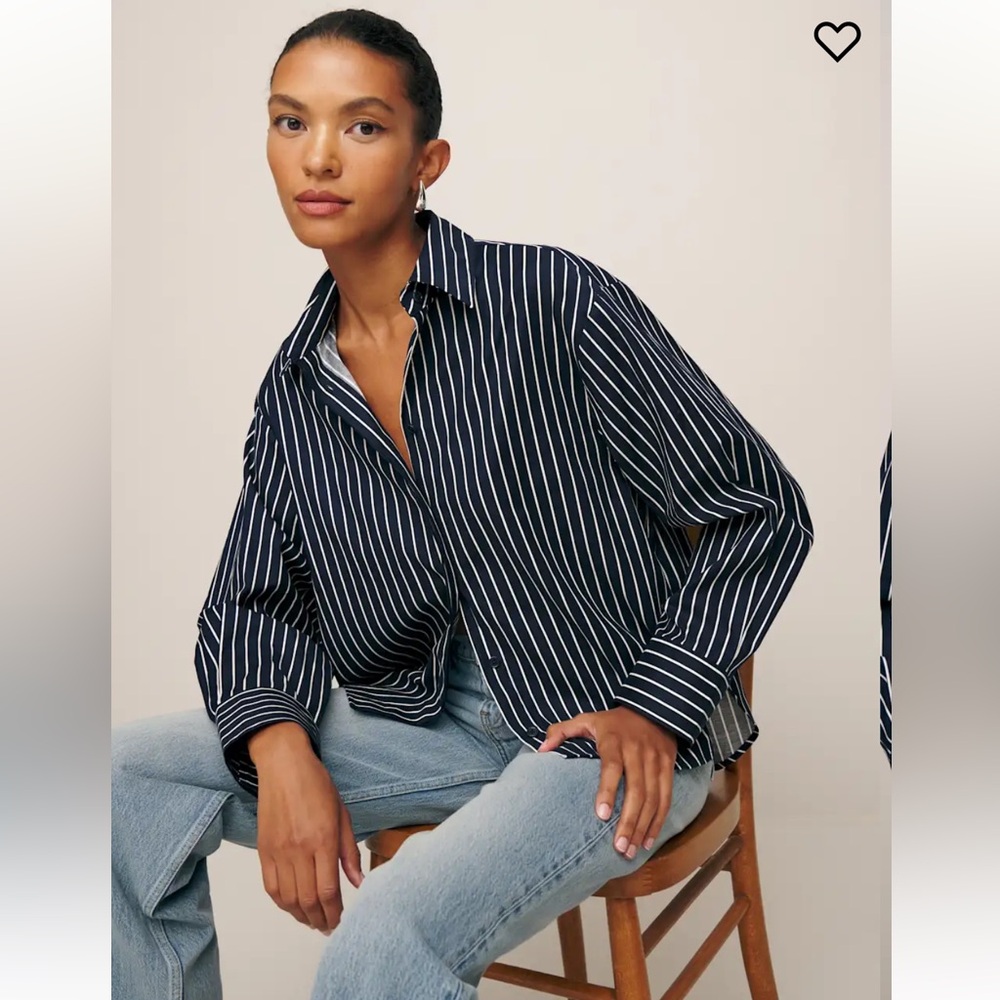 Andy Oversized Shirt - Midnight Stripe SOLD OUT